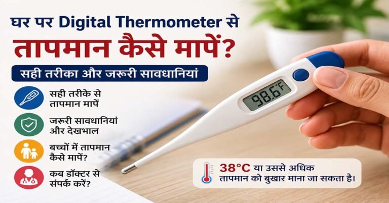 घर पर Digital Thermometer से तापमान कैसे मापें
