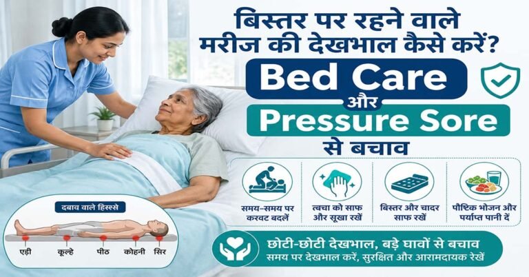 बिस्तर पर रहने वाले मरीज की देखभाल और Pressure Sore से बचाव
